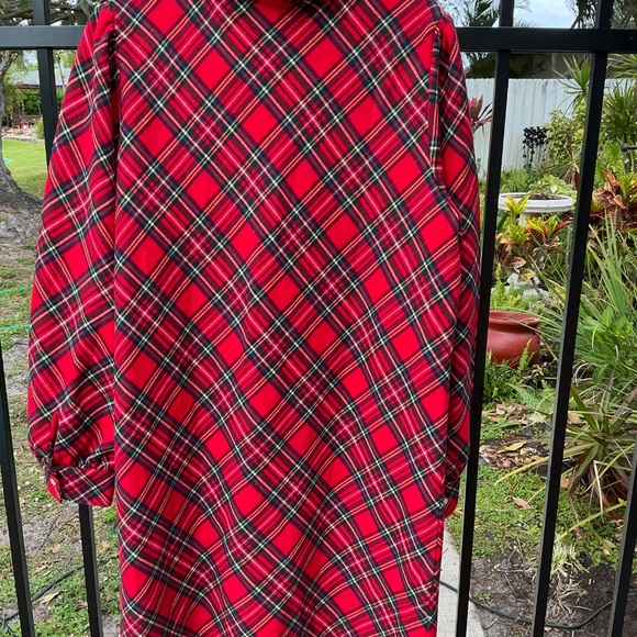 Vineyard Vines Dress Tartan Ruffle Dress 16 NWT $109 - Picture 7 of 10